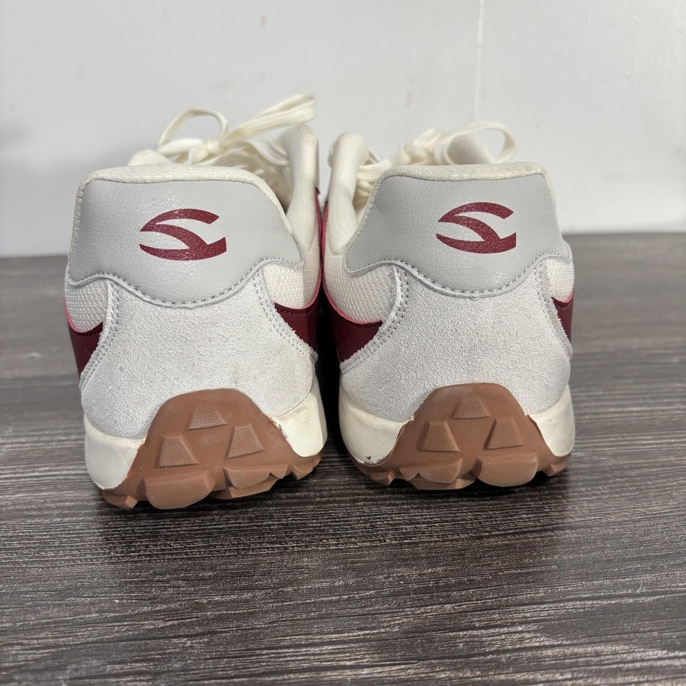 HOBIBEAR Shoes Mens Size 10.5 White Maroon Running Athletic Sneaker WS61157171 - Picture 5 of 10